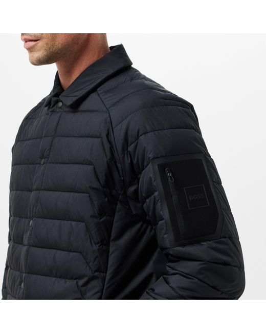Boss Blue Taranis Quilted Medium Puffer Jacket for men
