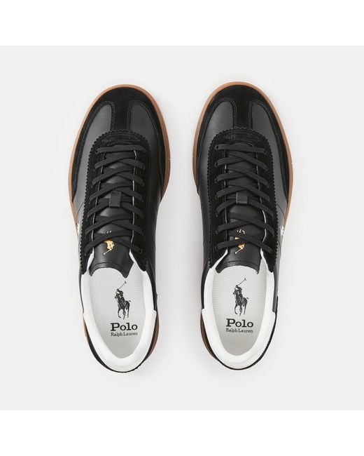 Polo Ralph Lauren Black Bedford Low-Top Trainers for men