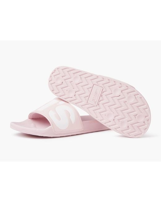 Levi's Pink June Sliders