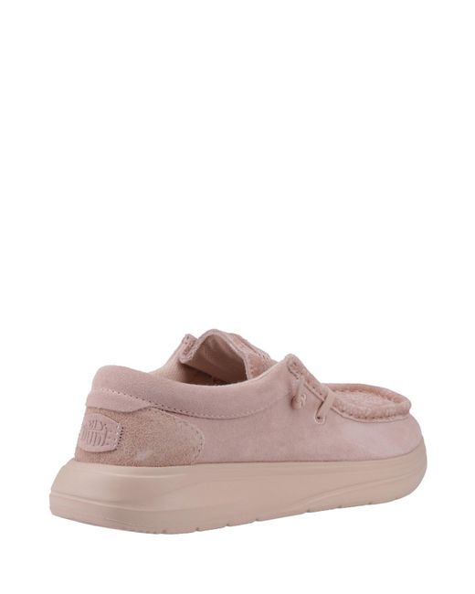 HeyDude Pink Wendy Comf Shoe