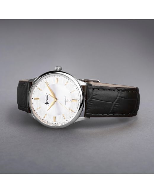 Accurist Metallic Classic Stainless Steel Classic Analogue Quartz Watch for men