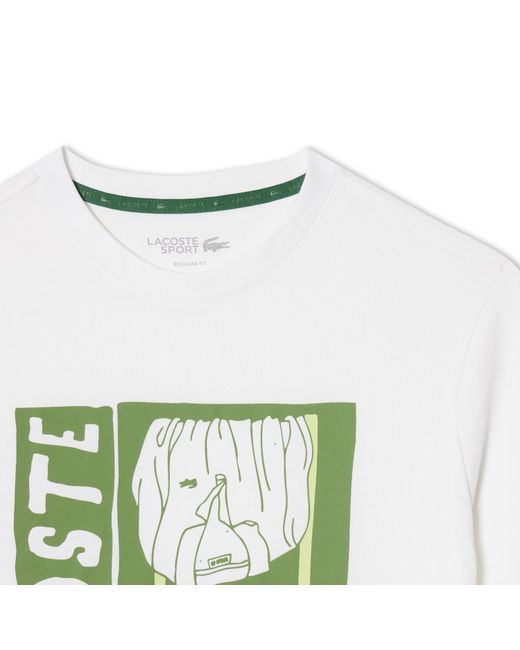 Lacoste Green Short Sleeve Performance T-Shirt for men