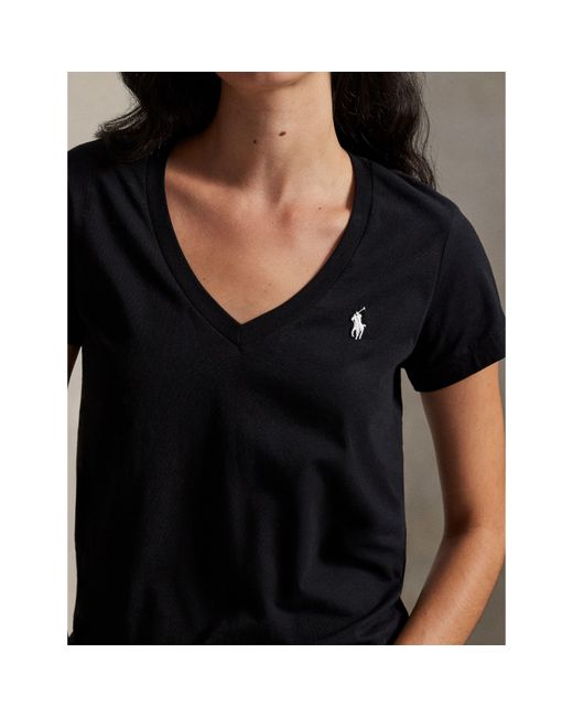 Polo Ralph Lauren Black V-Neck T-Shirt