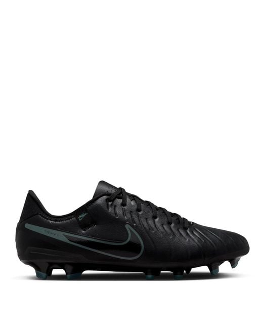 Nike Black Tiempo Legend 10 Academy Firm Ground Boots for men