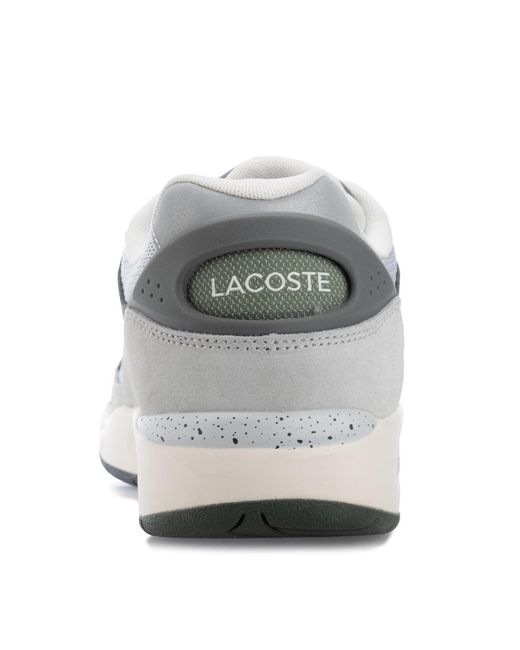 Lacoste White Storm 96 Vintage Leather Trainers Size 9 for men
