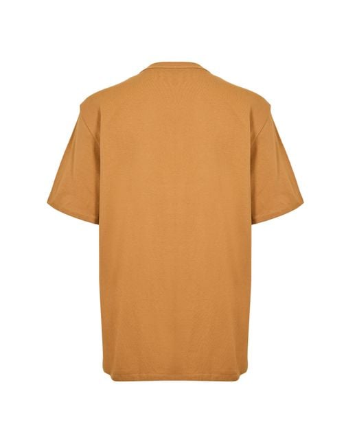 Timberland Brown Short Sleeve Chest Timbs Graphic Te for men