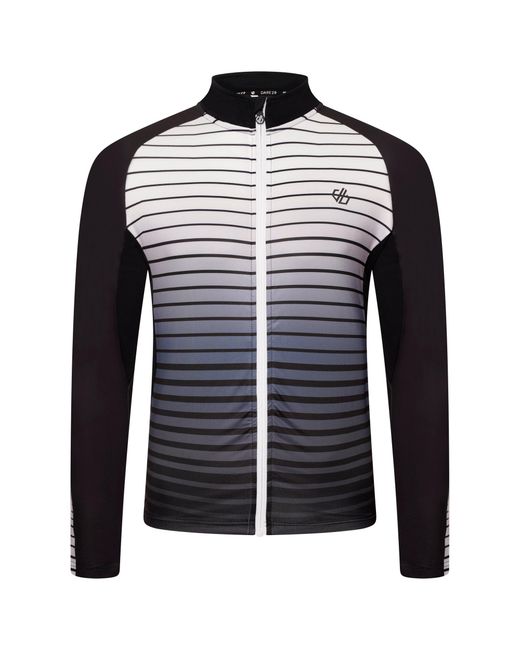 Dare 2b Black Aep Virtuous Long-Sleeve Performance Tracksuit Top for men