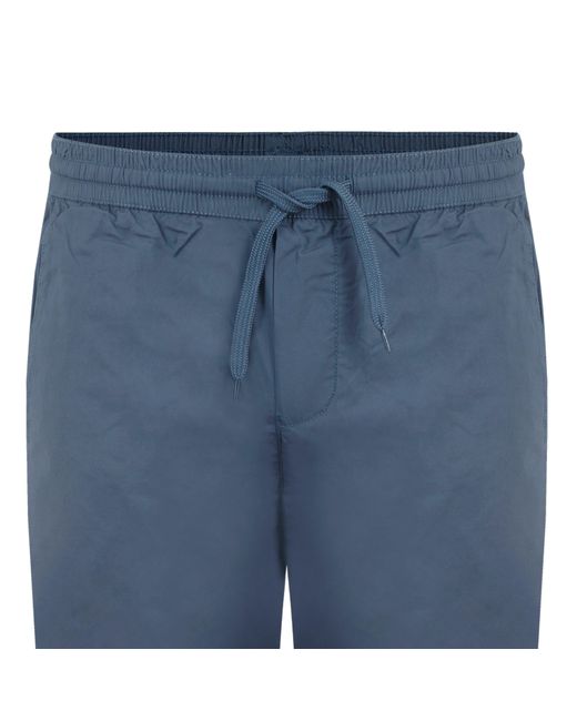 Fabric Blue Cuffed Trsr Sn for men