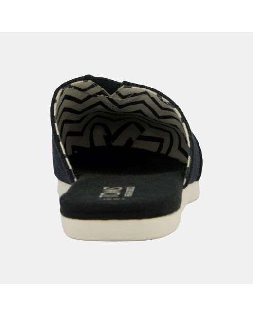 TOMS Black Alpargata Mules