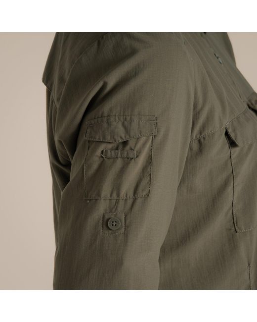 Craghoppers Green Nosilife Adventure Iii Quick-Drying Shirt