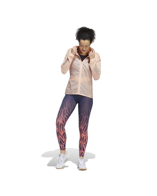 Adidas Purple Optime Fierce Training 7/8 Tights