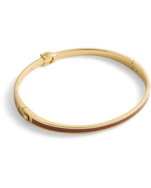 COACH Metallic C Hinge Bangle