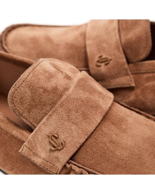 Jimmy Choo Brown Ellis Loafers