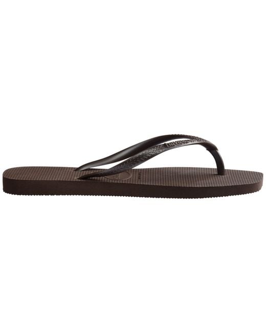 Havaianas Brown Slim Square Flip Flops