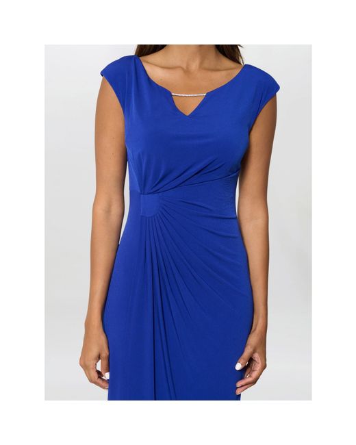 Gina Bacconi Blue Helen Wrap Dress