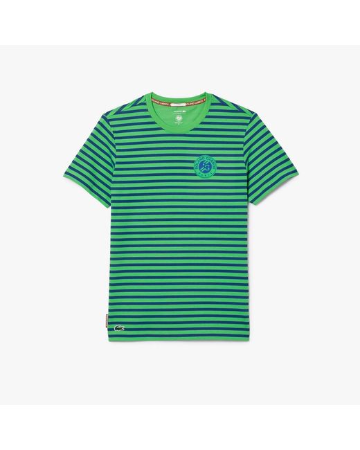 Lacoste Green Ultra Dry Sport Roland-Garros Edition T-Shirt for men