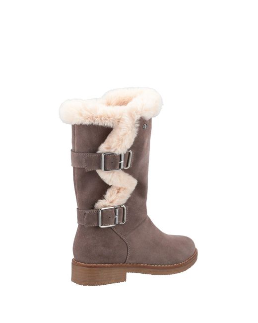 Hush Puppies Brown Megan Ladies Mid Boots