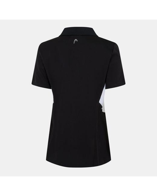 Head Black Club Tech Short Sleeve Performance Polo Shirt