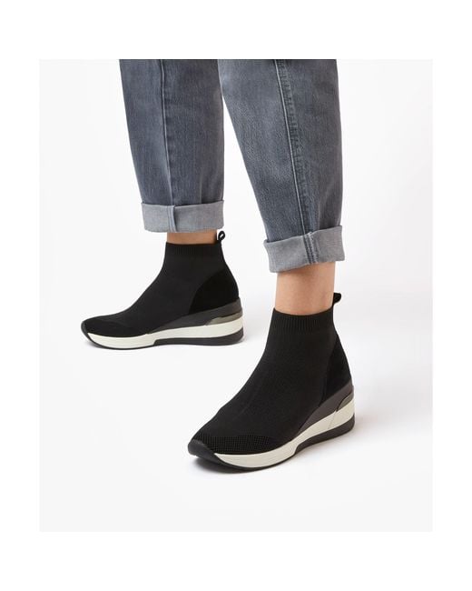Dune Black Engel Ladies Slip On Trainers
