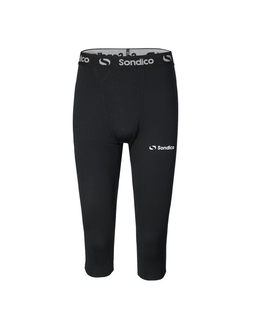 Sondico Black Core Three Quarter Base Layer Tights for men