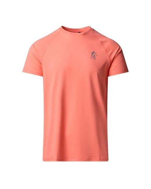 Gym King Pink Energy Tee for men