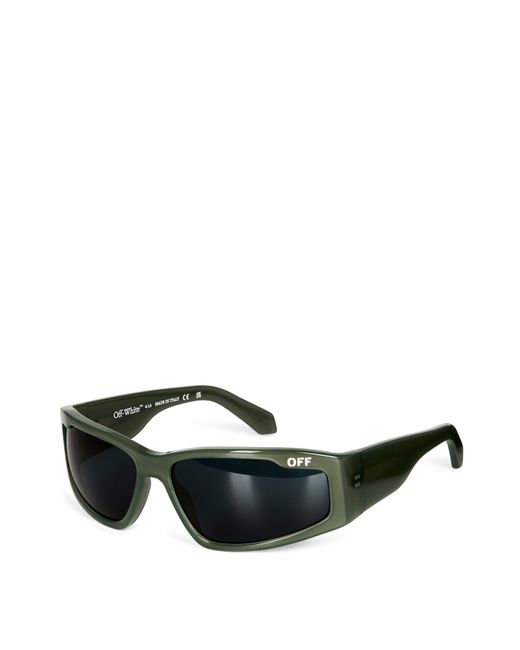 Off-White c/o Virgil Abloh Green Kimball 53 Rectangle Sunglasses