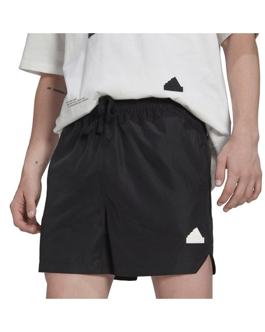 Adidas Black Tech Shorts for men