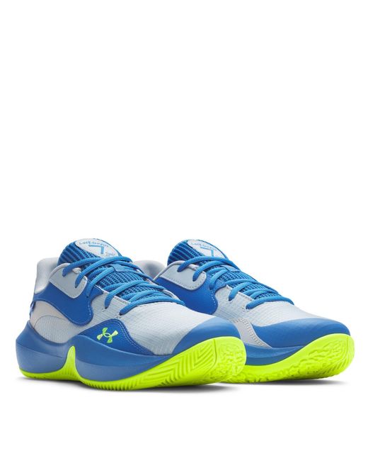 Under Armour Blue Ua Lockdown 7 Low Basketball Trainers for men