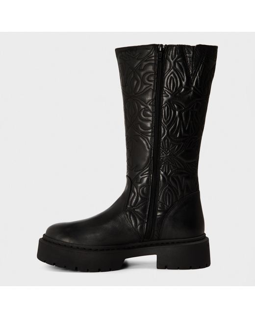 Steve Madden Black Gelina Knee High Boots