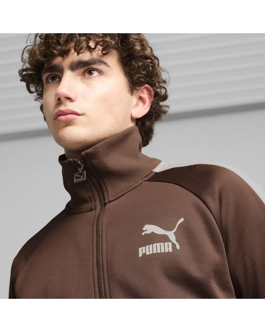 PUMA Brown Iconic Closed Hem Poly Jogger for men