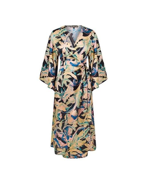 Biba Kimono Sleeve Wrap Dress Lyst UK
