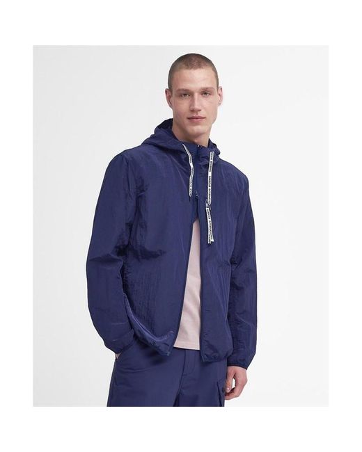 Barbour Blue Exchange Hooded Jacket for men