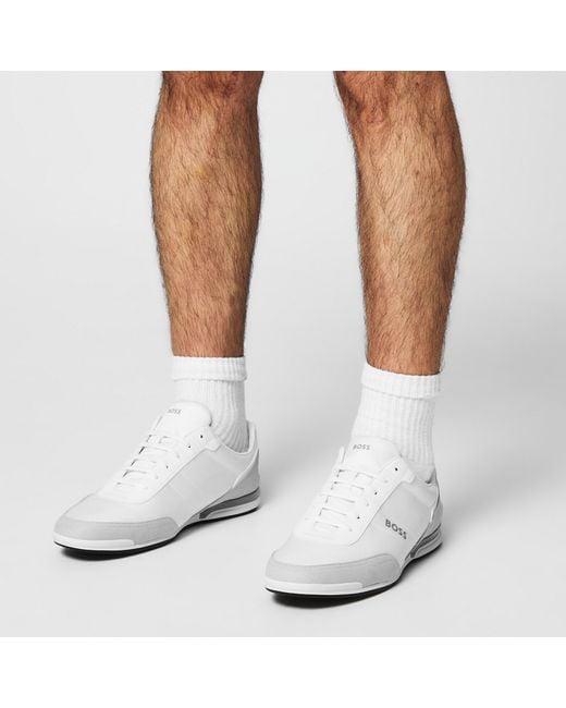 Boss White Saturn Trainer for men