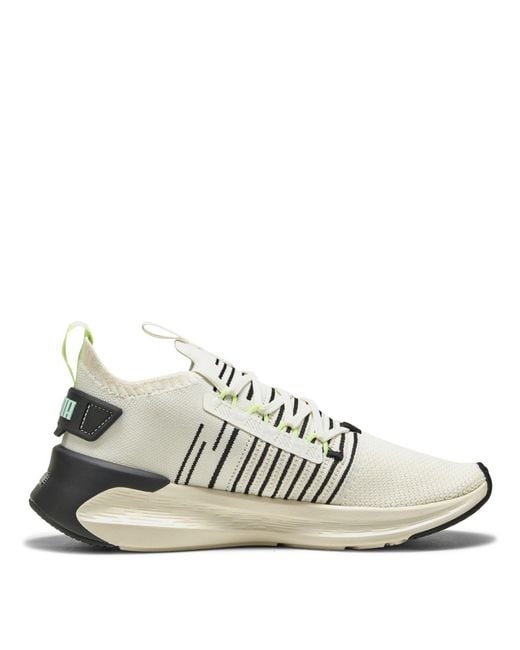 PUMA White Softride Symmetry Fuzion Running Shoes