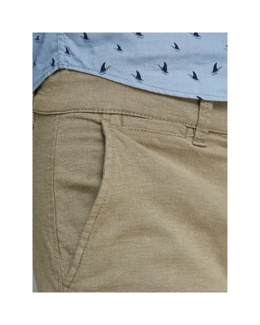 Jack & Jones Gray Dave Chino Trousers for men