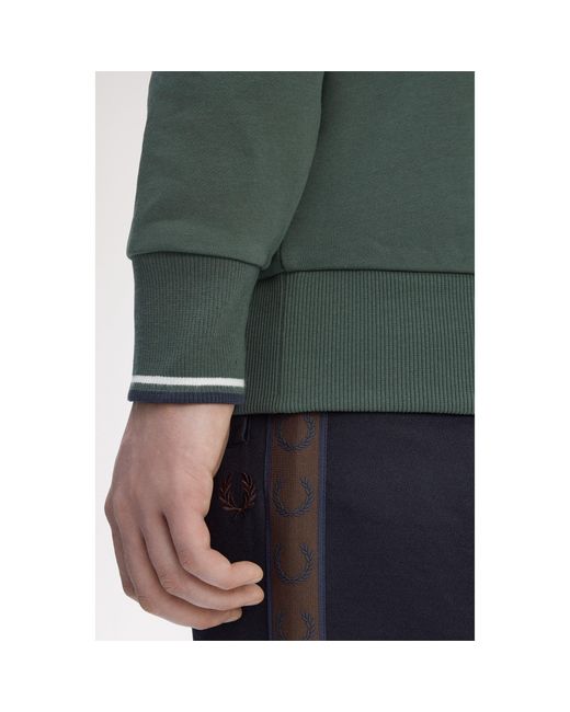Fred Perry Green Fredperry Half Zip Top for men