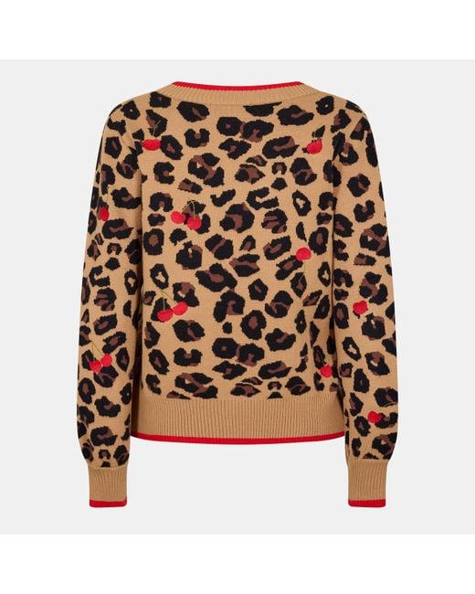 Never Fully Dressed Brown Cherry Cadrie Cardigan