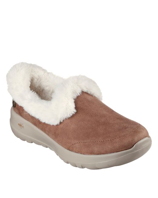 Skechers Brown Slip On Trainers