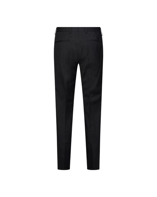 Calvin Klein Black Subtle Check Slim Suit Pants for men