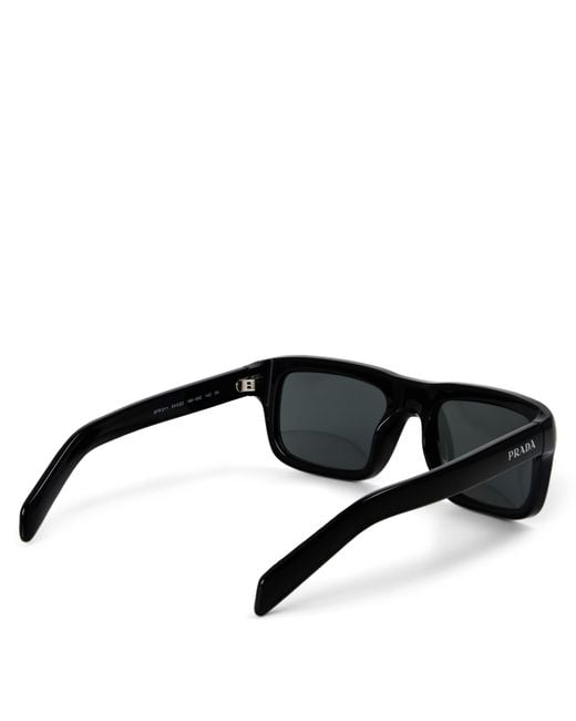 Prada Black 0Pr D11S Aviator Sunglasses for men