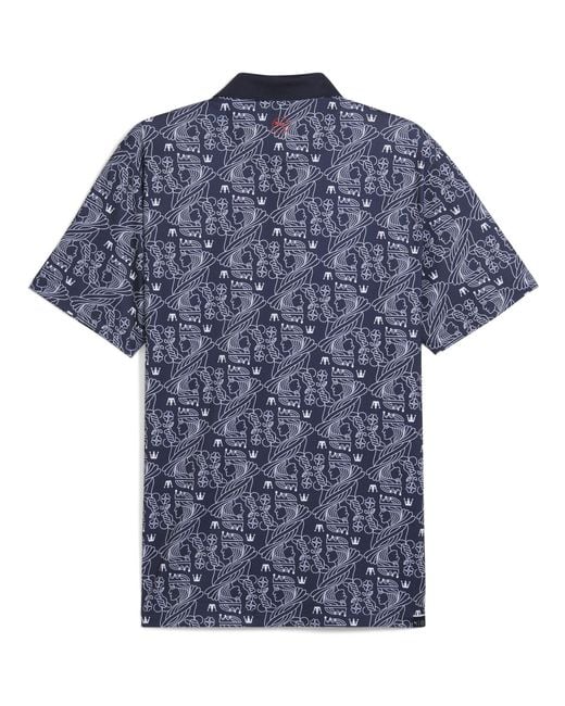 PUMA Blue Pique Royal Polo Shirt for men