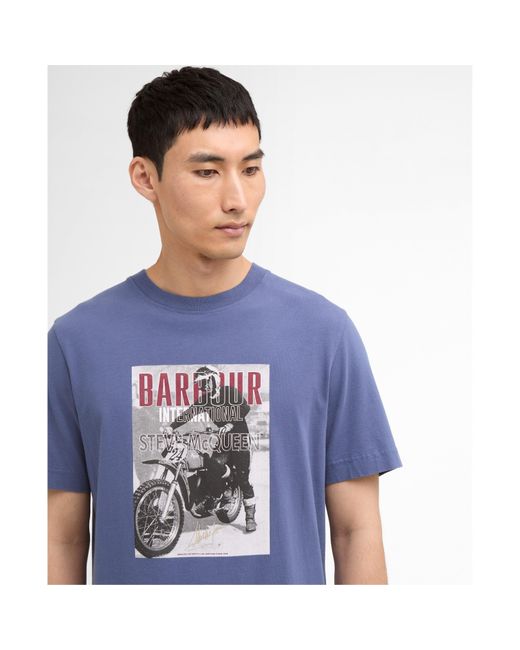 Barbour Blue Arnes T-Shirt for men
