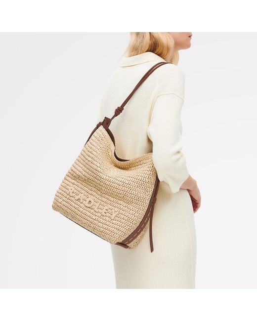 Radley Brown Camden Raffia Straw Bag