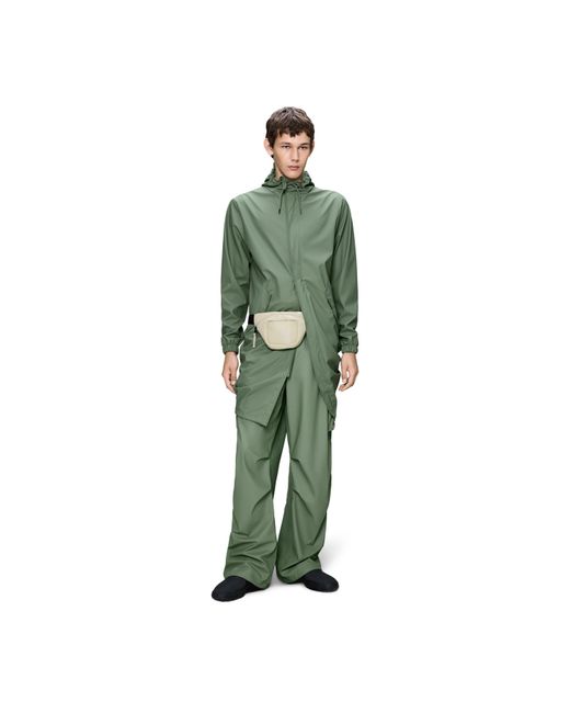 Rains Green Fishtail Waterproof Jacket