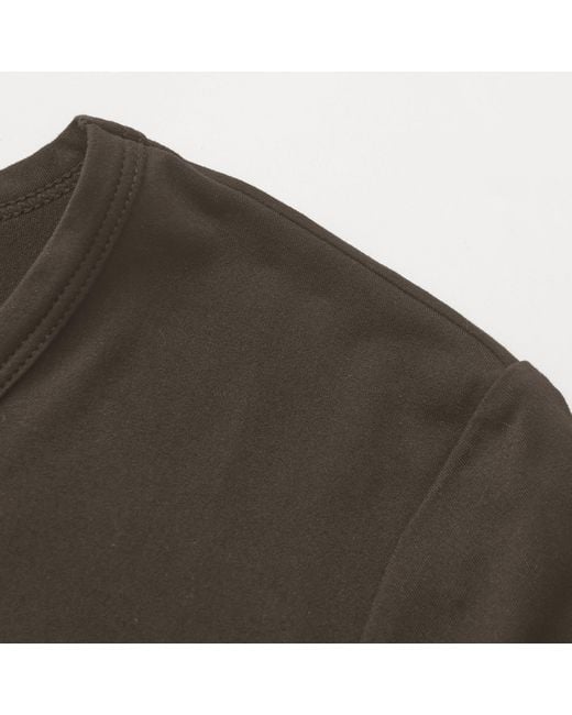 La Gear Brown Essential Pleat-Back T-Shirt