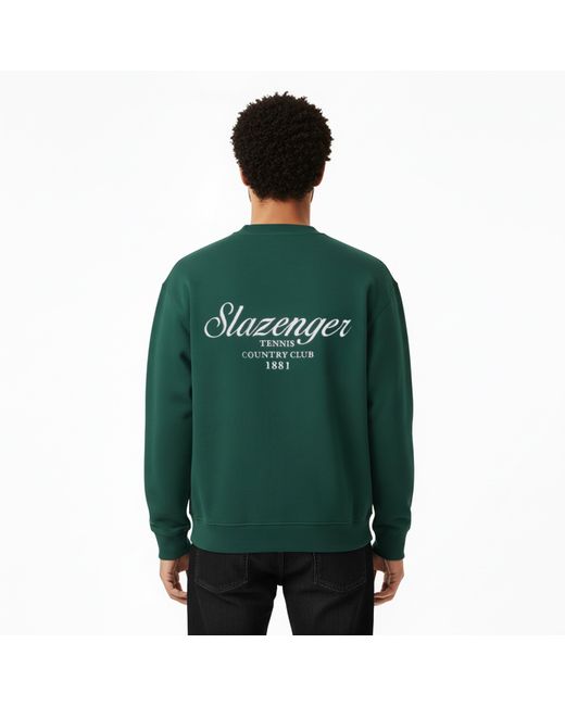 Slazenger 1881 Green Slaz Crew Sweatshirt for men