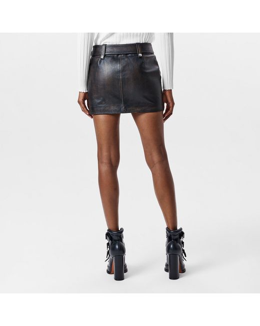 McQueen Black Tailored Mini Skirt