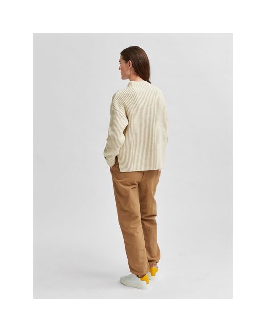 SELECTED Natural Selma Knit