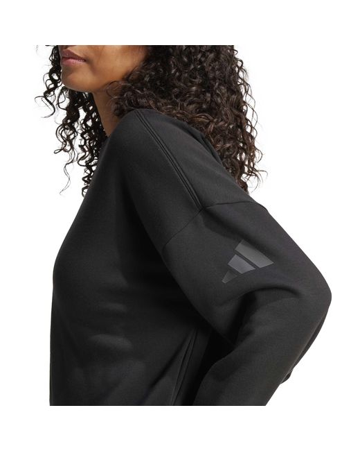 Adidas Black Midweight Bomber Jacket