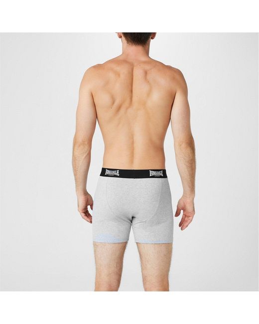 Lonsdale Gray 2 Pack Boxer Shorts for men
